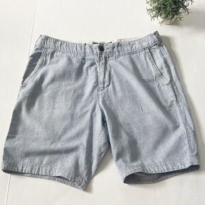 Abercrombie & Fitch Light Gray Flat Front Men Shorts